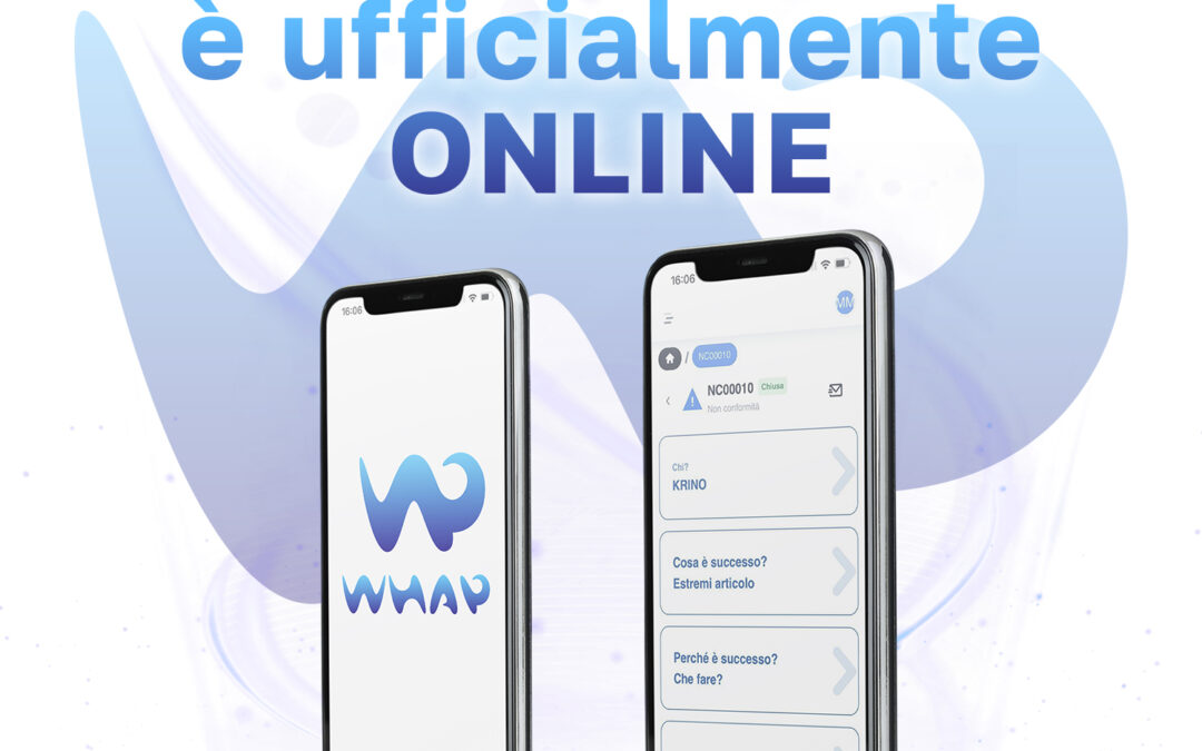 WHAP è ufficialmente ONLINE!